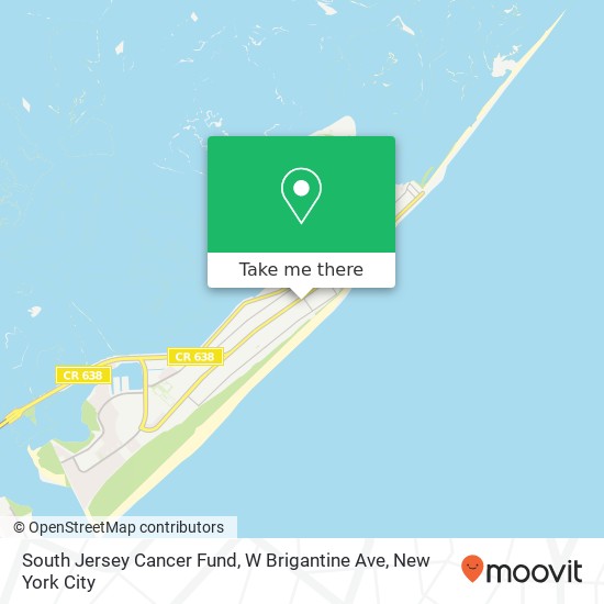 South Jersey Cancer Fund, W Brigantine Ave map