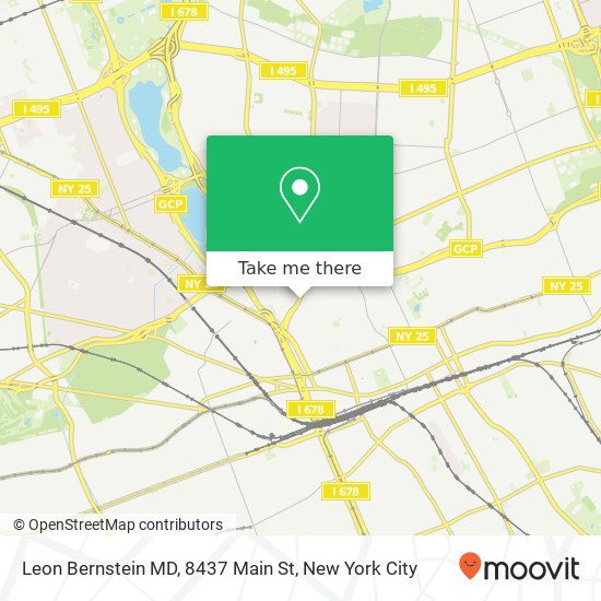 Mapa de Leon Bernstein MD, 8437 Main St