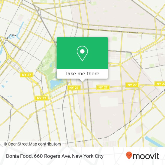 Mapa de Donia Food, 660 Rogers Ave