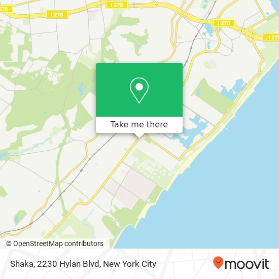 Shaka, 2230 Hylan Blvd map