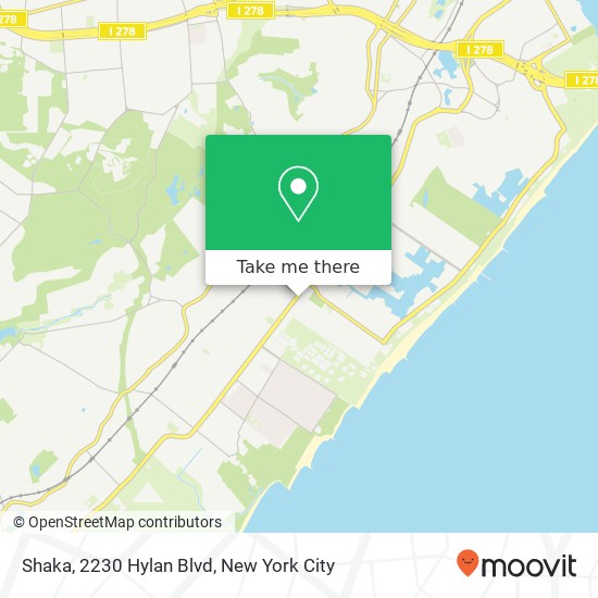 Mapa de Shaka, 2230 Hylan Blvd