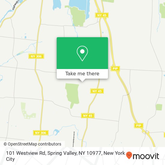 Mapa de 101 Westview Rd, Spring Valley, NY 10977