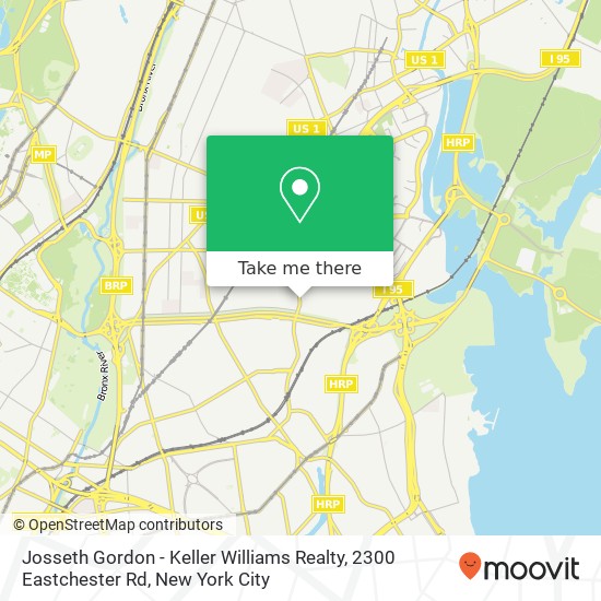 Mapa de Josseth Gordon - Keller Williams Realty, 2300 Eastchester Rd