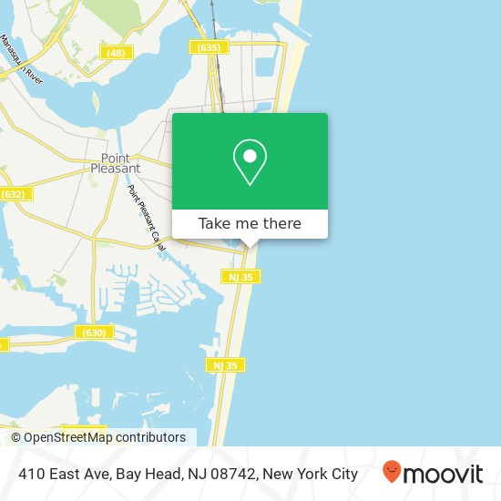 410 East Ave, Bay Head, NJ 08742 map