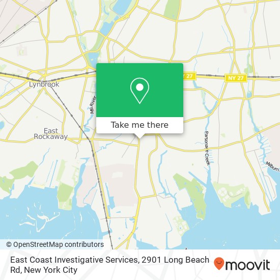 East Coast Investigative Services, 2901 Long Beach Rd map