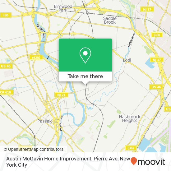 Mapa de Austin McGavin Home Improvement, Pierre Ave