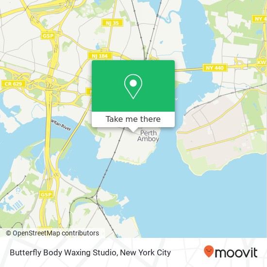 Mapa de Butterfly Body Waxing Studio