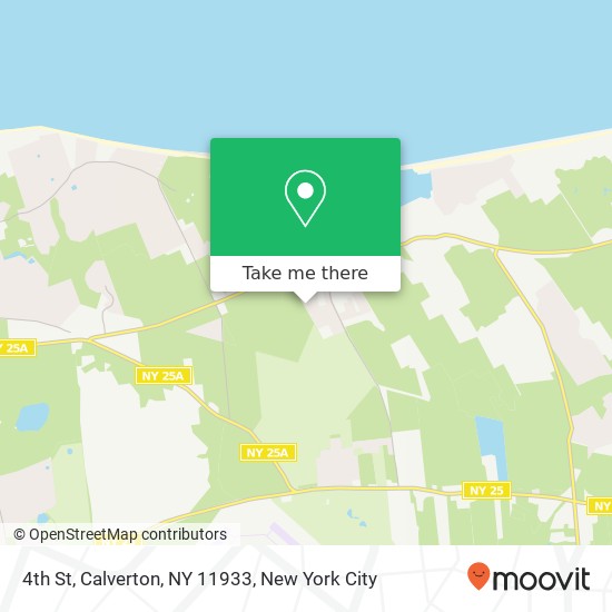 Mapa de 4th St, Calverton, NY 11933