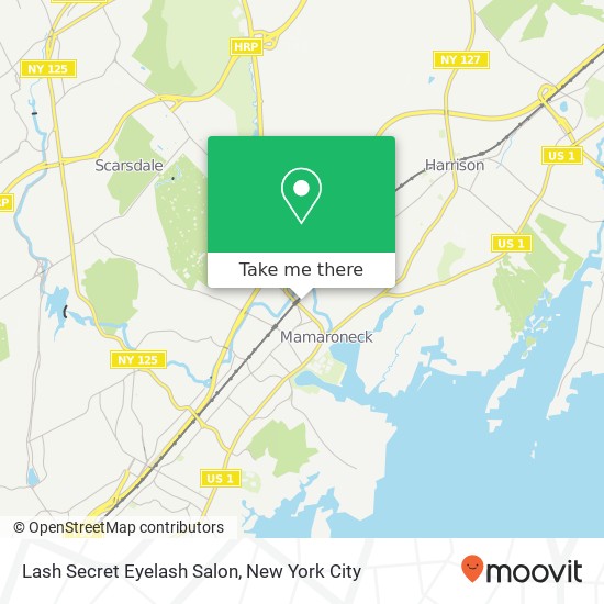 Mapa de Lash Secret Eyelash Salon