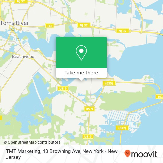 Mapa de TMT Marketing, 40 Browning Ave