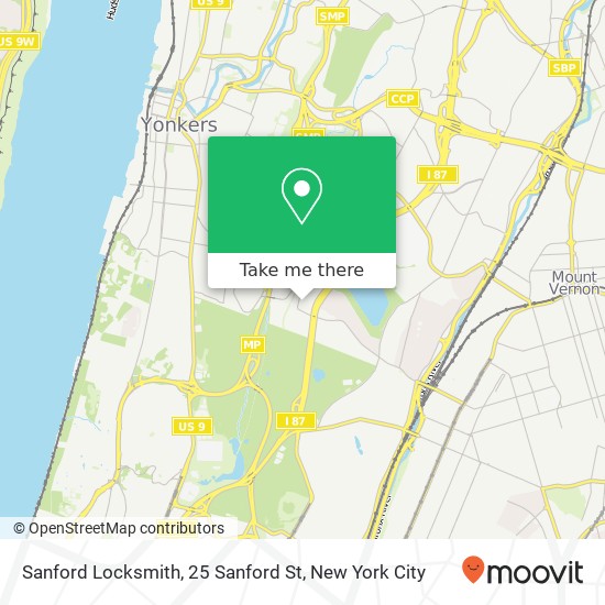 Mapa de Sanford Locksmith, 25 Sanford St