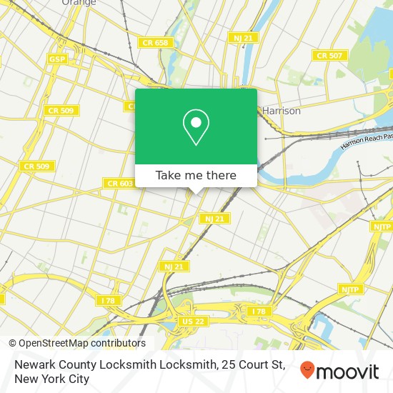 Newark County Locksmith Locksmith, 25 Court St map