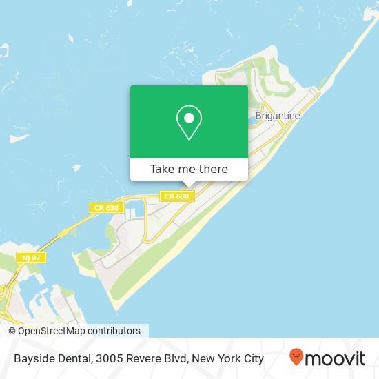 Mapa de Bayside Dental, 3005 Revere Blvd