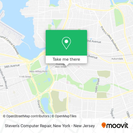 Steven's Computer Repair map