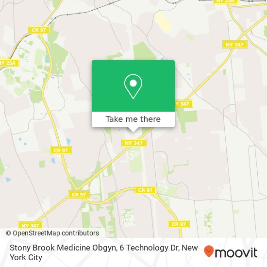 Stony Brook Medicine Obgyn, 6 Technology Dr map
