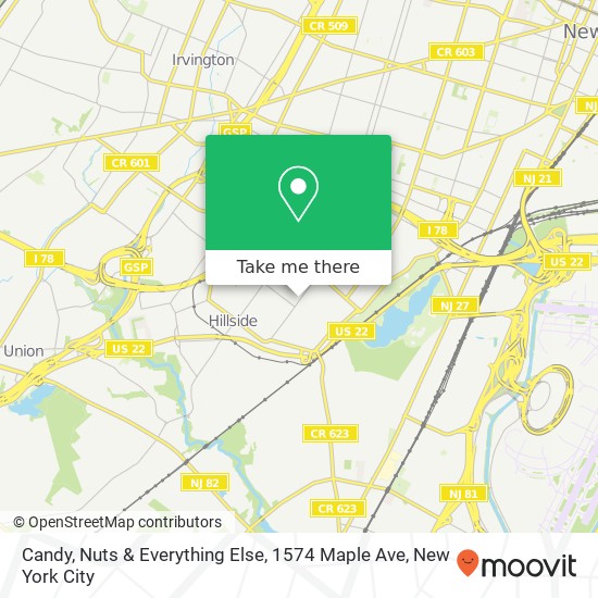 Candy, Nuts & Everything Else, 1574 Maple Ave map