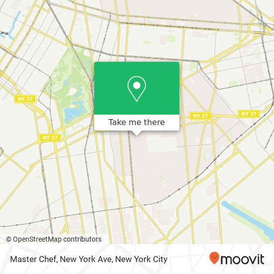 Mapa de Master Chef, New York Ave