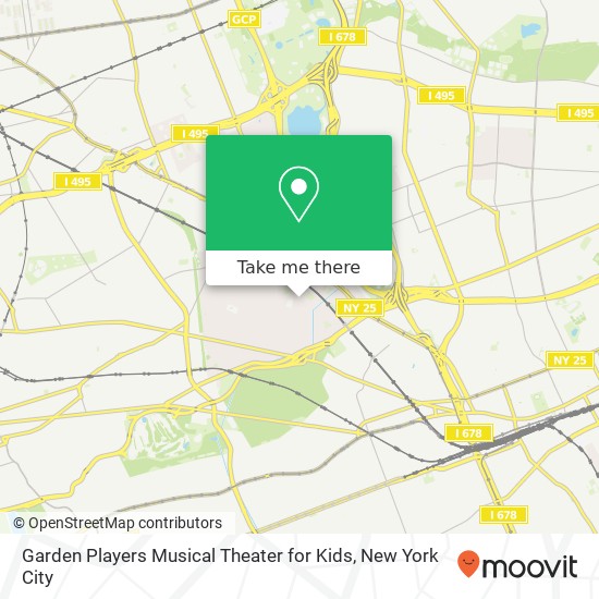 Mapa de Garden Players Musical Theater for Kids