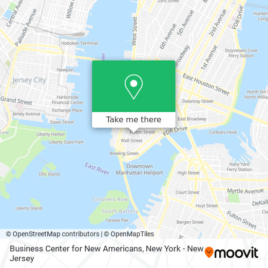 Mapa de Business Center for New Americans