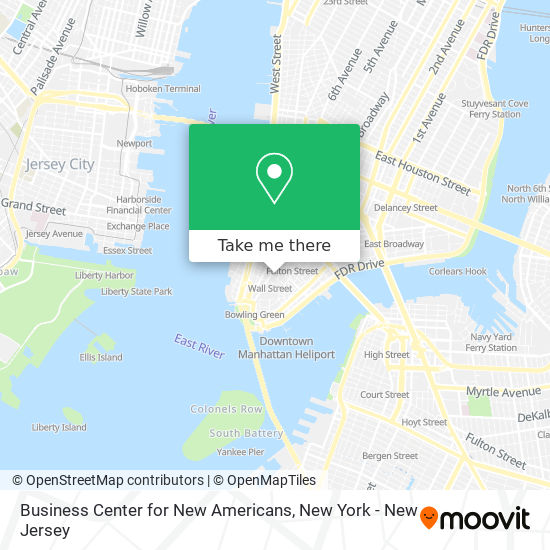 Business Center for New Americans map