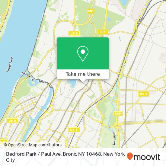 Bedford Park / Paul Ave, Bronx, NY 10468 map