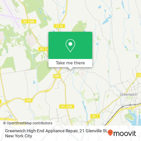 Greenwich High-End Appliance Repair, 21 Glenville St map