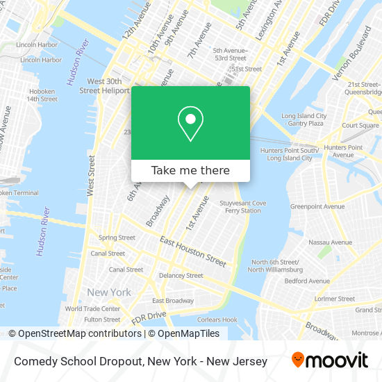 Comedy School Dropout map