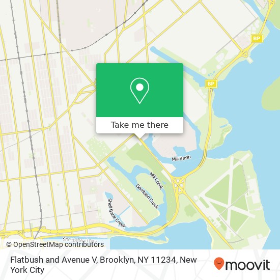 Mapa de Flatbush and Avenue V, Brooklyn, NY 11234