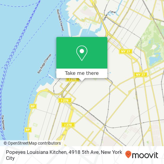 Popeyes Louisiana Kitchen, 4918 5th Ave map