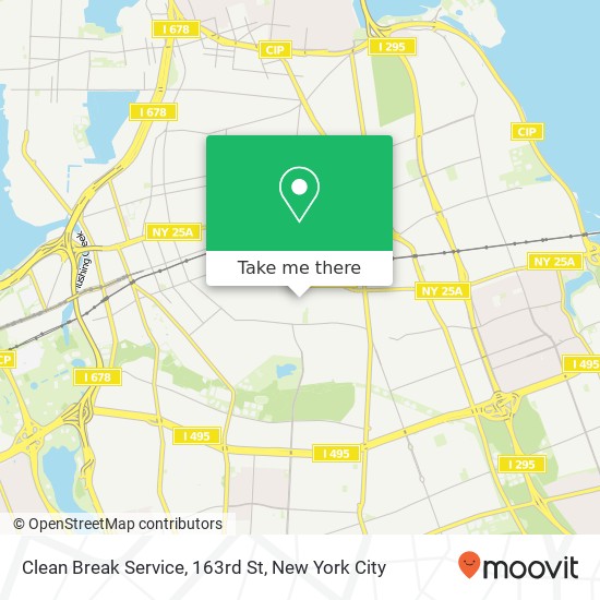 Clean Break Service, 163rd St map