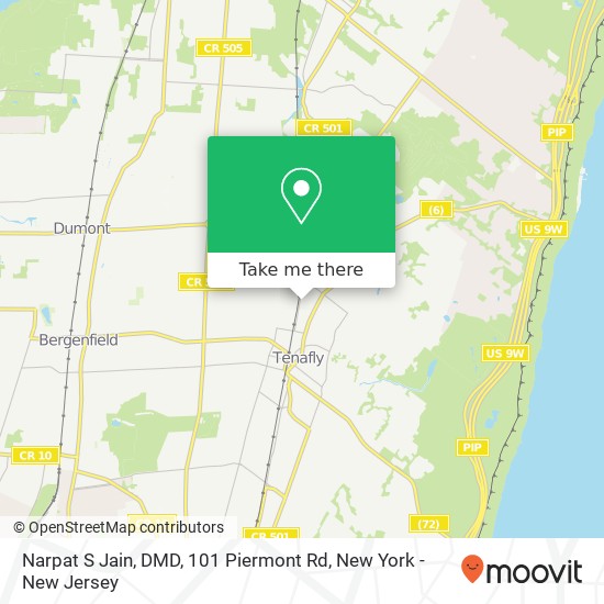 Mapa de Narpat S Jain, DMD, 101 Piermont Rd