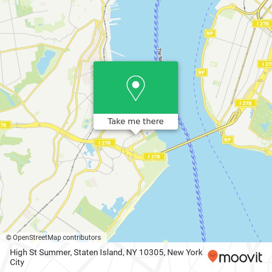 High St Summer, Staten Island, NY 10305 map