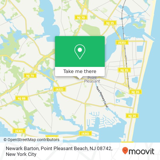 Newark Barton, Point Pleasant Beach, NJ 08742 map