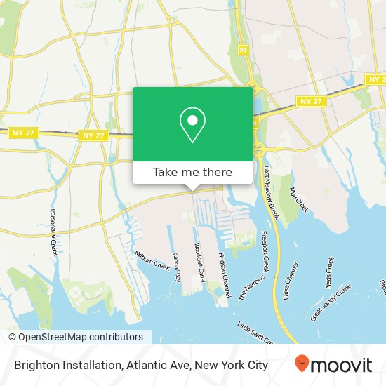 Mapa de Brighton Installation, Atlantic Ave