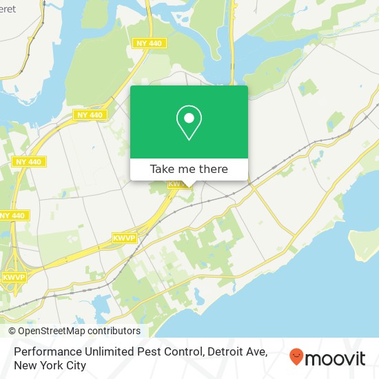 Performance Unlimited Pest Control, Detroit Ave map