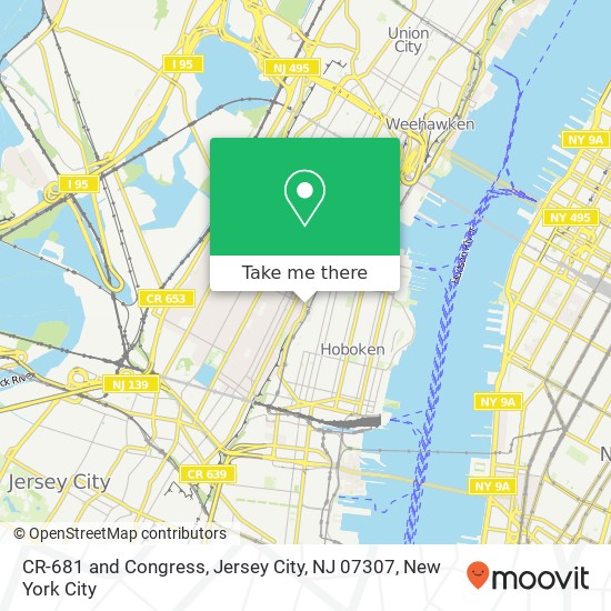 Mapa de CR-681 and Congress, Jersey City, NJ 07307