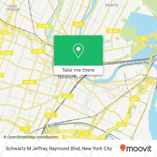 Schwartz M Jeffrey, Raymond Blvd map