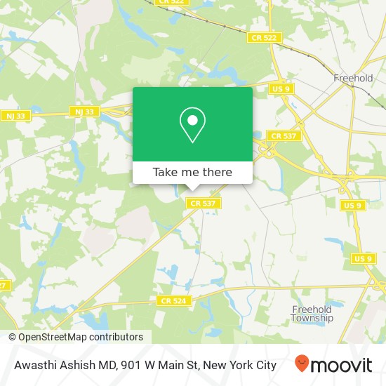 Mapa de Awasthi Ashish MD, 901 W Main St