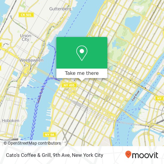 Mapa de Cato's Coffee & Grill, 9th Ave