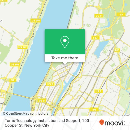 Tom's Technology Installation and Support, 100 Cooper St map