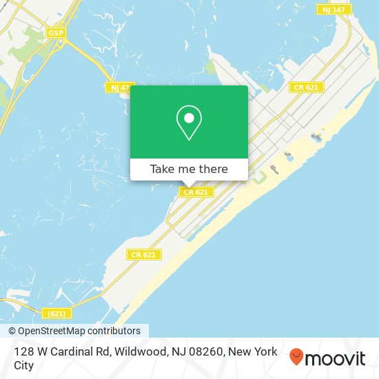 128 W Cardinal Rd, Wildwood, NJ 08260 map