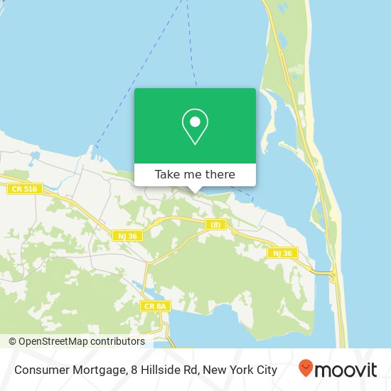 Consumer Mortgage, 8 Hillside Rd map