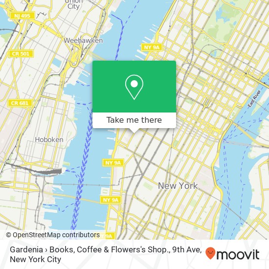 Gardenia  › Books, Coffee & Flowers's Shop., 9th Ave map