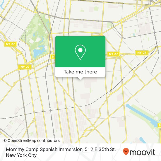 Mapa de Mommy Camp Spanish Immersion, 512 E 35th St
