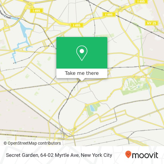 Mapa de Secret Garden, 64-02 Myrtle Ave