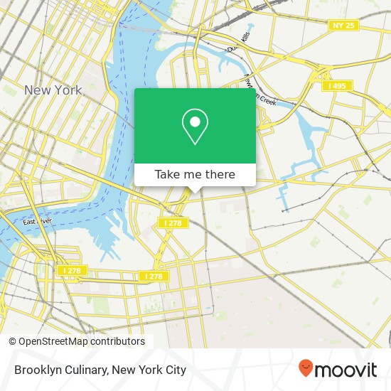 Brooklyn Culinary map