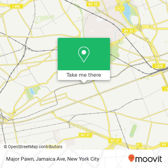 Mapa de Major Pawn, Jamaica Ave