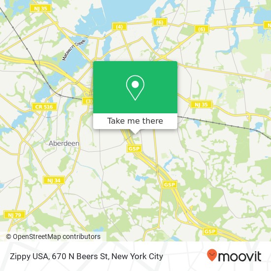 Mapa de Zippy USA, 670 N Beers St