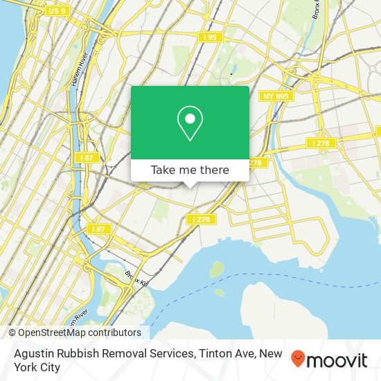 Agustin Rubbish Removal Services, Tinton Ave map