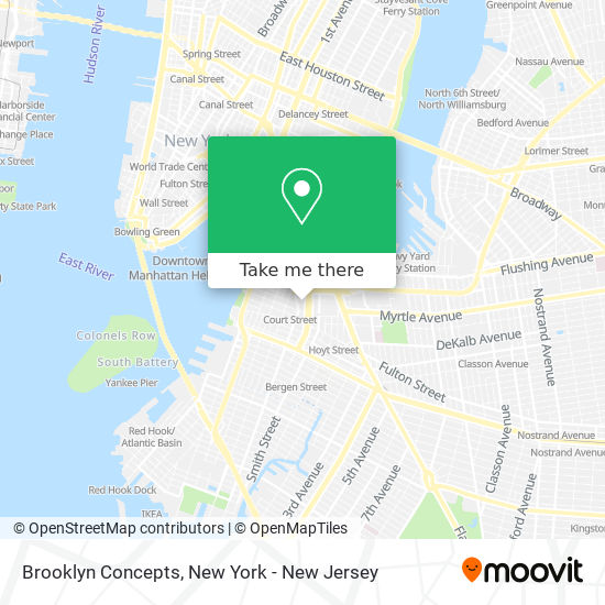 Mapa de Brooklyn Concepts